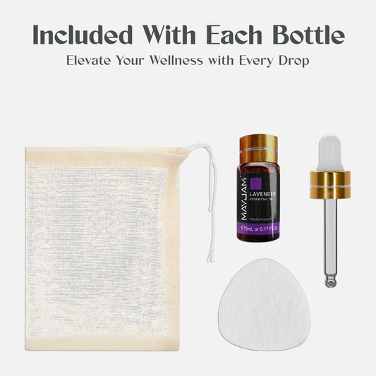 Essential Oils 3mL (1 Droplet, 1 Sponge And 1 Reusable Tea Bag Is Included)