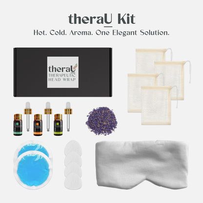 TheraU Head Wrap Kit For Hot/Cold Aromatherapy